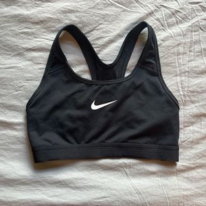 Black Nike sports bra